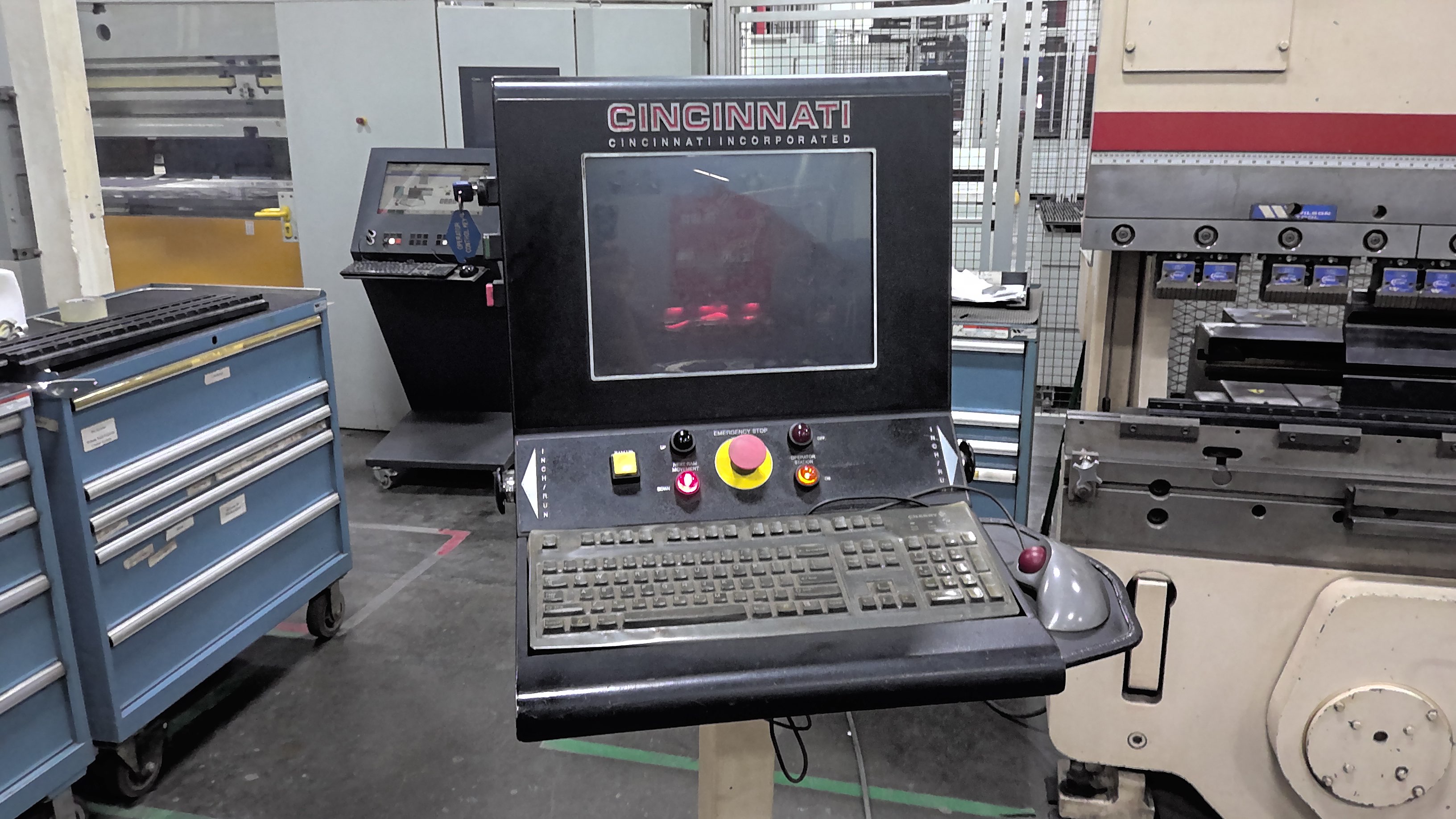 175 Ton X 12’ Cincinnati Model1750AF10+  Autoform Plus CNC Hydraulic Press Brake     New 2007